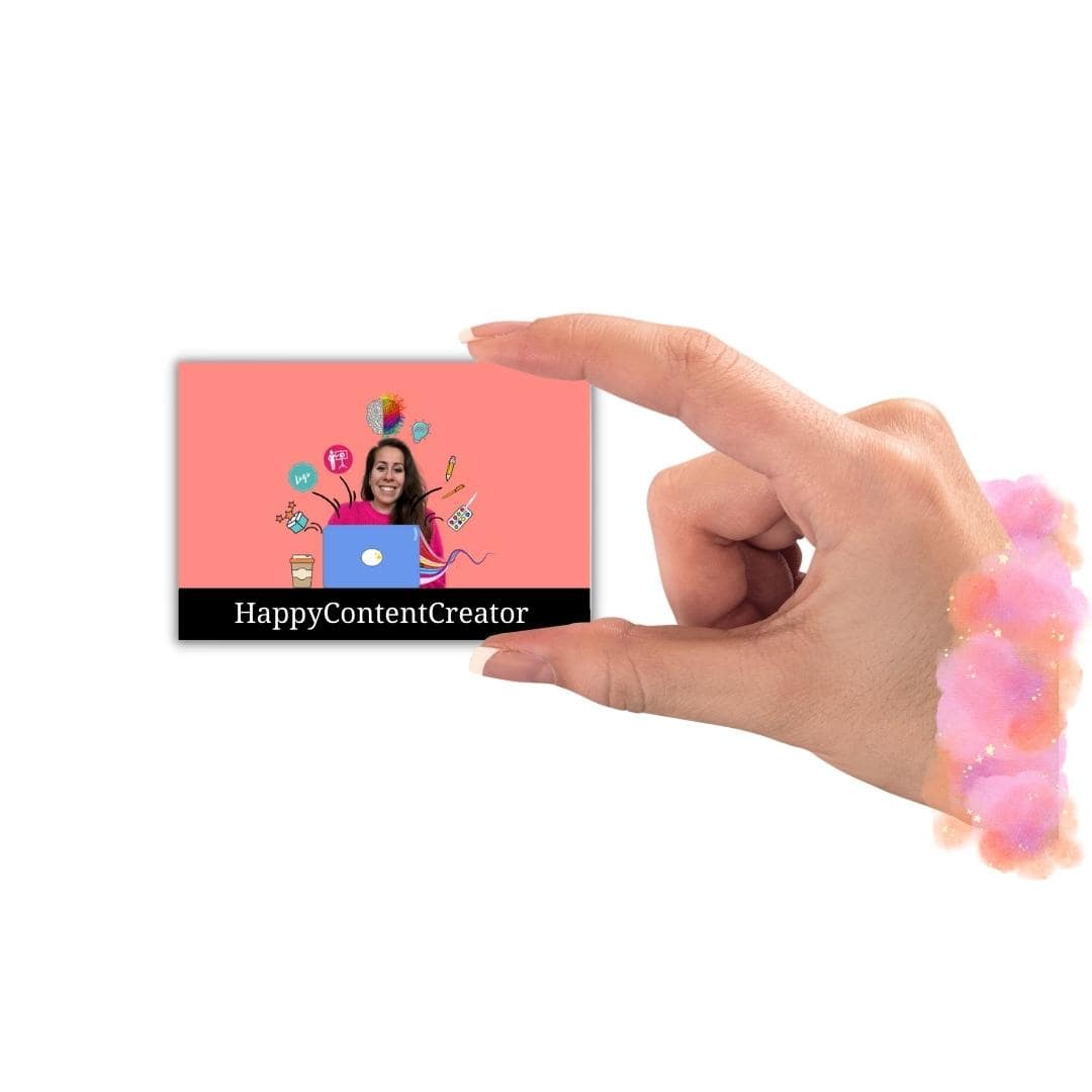 Visitekaartje design | Happy Content Creator